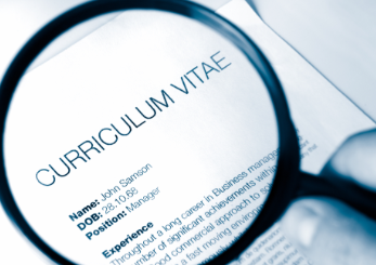 CV under a magnifying glass