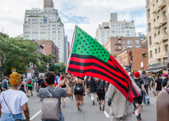 Juneteenth 2020 gathering in NYC
